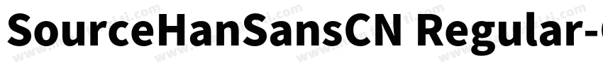 SourceHanSansCN Regular-GBpc字体转换